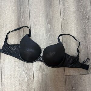 Victoria’s Secret  Women's Bra padded black glitter 34DDD